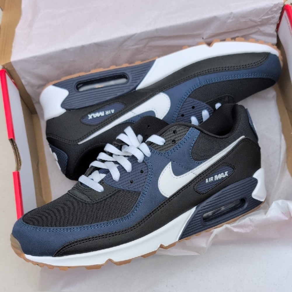 Nike Air Max 90 - Midnight Navy Gum - Size 10.5 ( FB9658-400 )